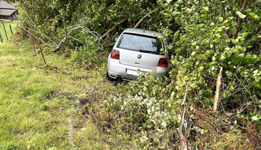 74-Jähriger fährt mit dem Auto in die Büsche